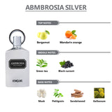 REVOLVE Ambrosia Silver Eau De Parfum For Men & Women - 100ml