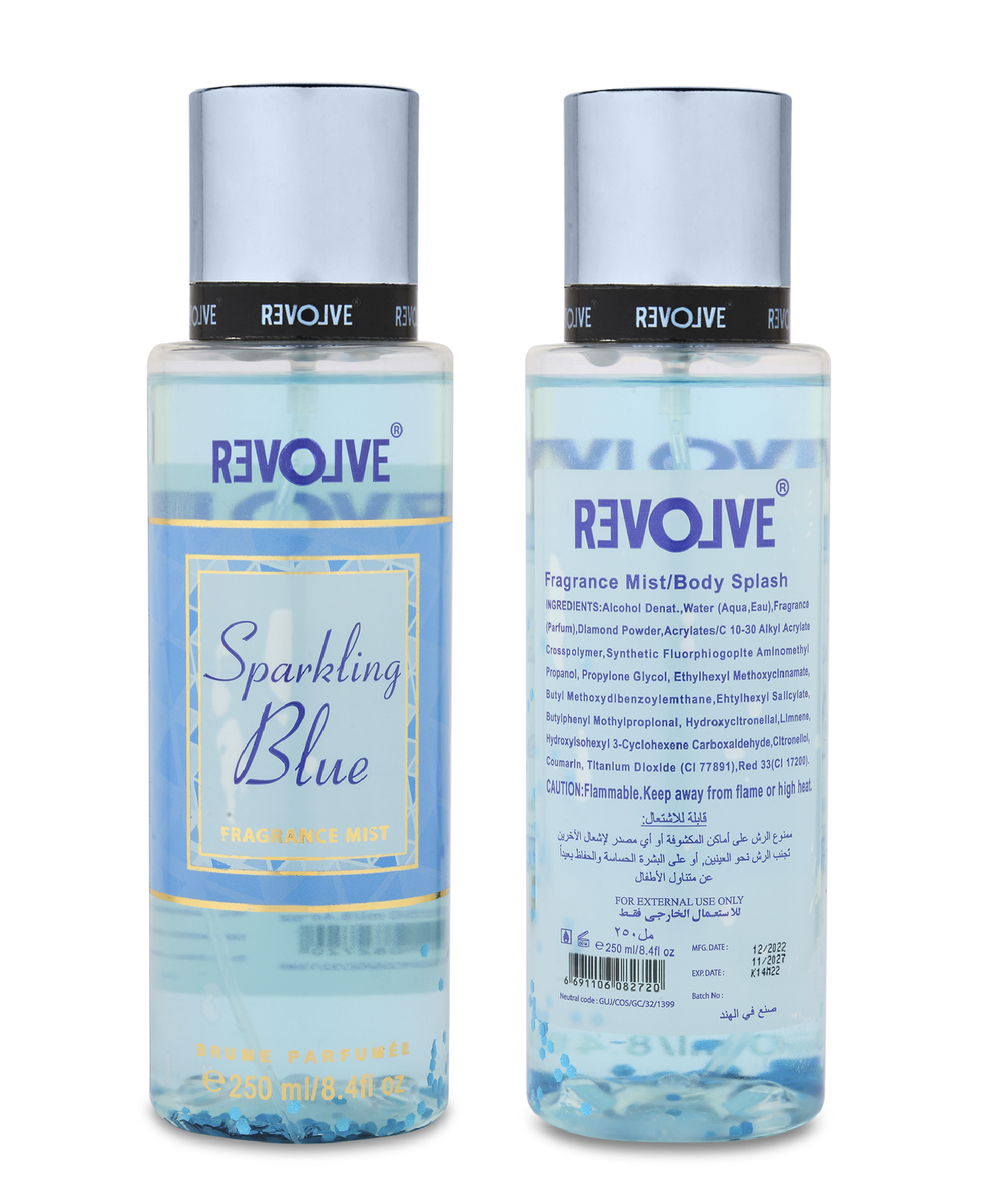 SPARKLING BLUE 250ML LONG LASTING BODY MIST